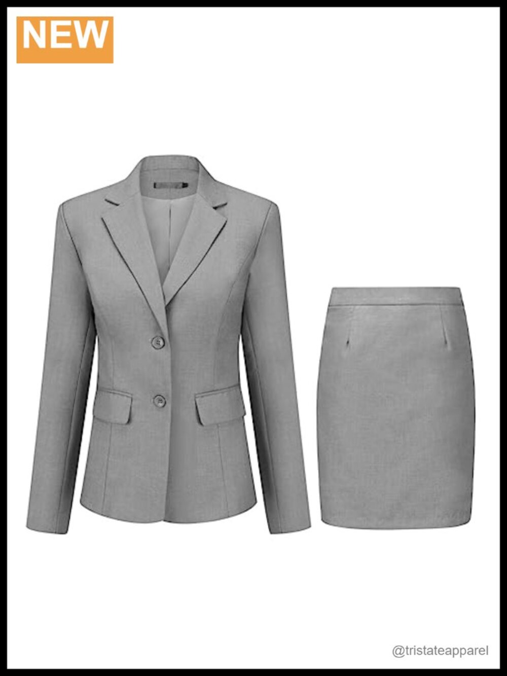 2 Piece Skirt Suit Set Blazer Jacket Pencil Skirt Business